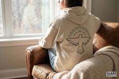 Boho Tribal Bird PNG, Thunderbird Clipart Digital Design, Product Image 2