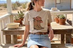 Rustic Cowgirl Boots With Wide Brim Hat And Png Designs, Product Image 2