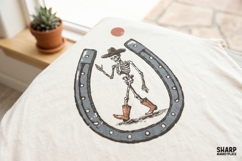 Skeleton Cowboy Horseshoe, Western PNG Design, Funny PNG Product Image 2