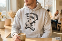 Rosary Cross PNG, Christian Catholic Shirt Design, Product Image 2