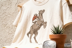 Bucking Bronco Rider Vintage Western PNG, Trendy Shirt PNG Product Image 3