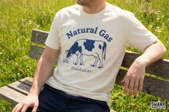 Natural Gas Producer PNG, Funny Cow PNG, Farm Animal Humor Product Image 4