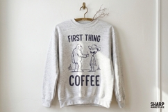 First Thing Coffee Coffee PNG, Bear PNG, Western PNG With Product Image 4