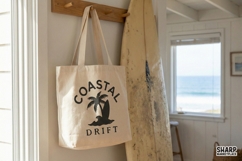 Coastal Drift PNG, Surfing Palm Tree Shirt, Beach Ocean Product Image 4