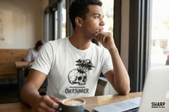 Professional Overthinker PNG Skull Design, Digital Download Product Image 3