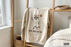 You're Doing Great Bud Raccoon PNG Designs, Trendy Shirt, Product Image 4