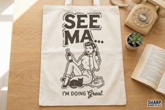 See Ma I'm Doing Great PNG, Vintage Pin Up Girl Shirt Product Image 3