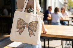 Vintage Ornate Bow PNG Design, Elegant Coquette Ribbon Clip Product Image 3