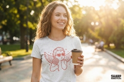 Cupid With Heart Sunglasses PNG, Cute Angel Blowing Kiss, Product Image 4