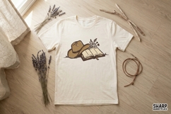 Cowgirl Book PNG, PNG Designs, Western PNG, Open Book and Product Image 2