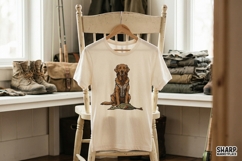 Duck Dog Retriever Portrait, Western PNG, Trendy PNG, Shirt Product Image 4