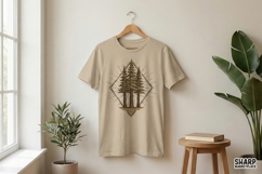 Pine Tree Forest PNG, Nature Clipart, Evergreen Art, Product Image 4