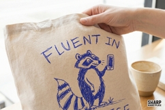 Fluent In Yapanese, PNG Designs For Funny Raccoon Tees, Product Image 3