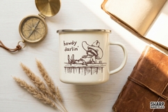 Howdy Darlin, Funny Western Raccoon PNG, Sarcastic Cowboy Product Image 4