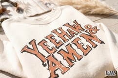 Yeehaw &amp; Amen Christian PNG, Western Faith Shirt Design, Product Image 2