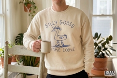 Silly Goose On The Loose PNG Designs, Western Cowboy Bird, Product Image 2