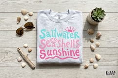 Saltwater Seashells Sunshine, Summer PNG, Trendy PNG Shirt, Product Image 3