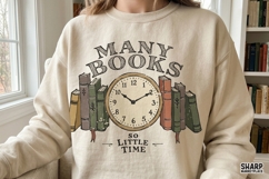 So Many Books So Little Time PNG, Teacher PNG, Bookmark Product Image 2