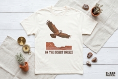 On The Desert Breeze Eagle Over Mesa Western PNG, Retro PNG Product Image 3