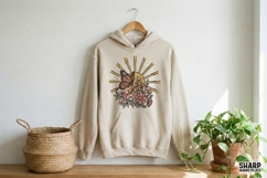 Butterfly Sun Floral PNG, Boho Sunshine Flower T-Shirt Product Image 3