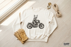 Vintage Chihuahua Riding Motorcycle, Trendy Png, Shirt Png, Product Image 3