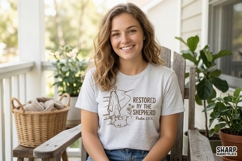 Restored By The Shepherd PNG, Psalm 23:3 Shirt Design, Product Image 4