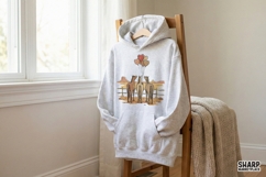 Western Horses With Heart Balloons PNG, Cute Cowboy Decor, Product Image 3