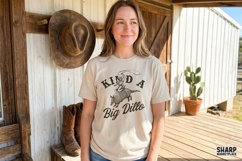 Kind A Big Dillo PNG, Funny Western Armadillo Rodeo Shirt, Product Image 2