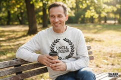 Uncle, Legend PNG T-Shirt Design, Uncle Gift Idea, Vintage Product Image 3