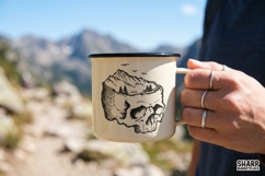 Skull Mountain Lake, Western PNG Nature Scene, Camping PNG Product Image 2