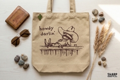 Howdy Darlin, Funny Western Raccoon PNG, Sarcastic Cowboy Product Image 3
