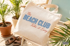 The Beach Club Take It Easy Retro Summer Typography Product Image 3