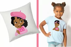 African American adorable girls clipart, Product Image 4