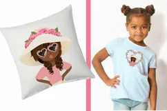 African American Rose Girl, Roses clipart, Garden clipart Product Image 5