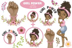 African American Girl Power clipart Product Image 1