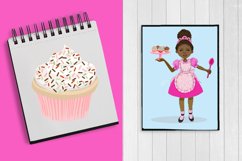 African American baking girls clipart Product Image 3