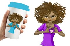 African American I heart you girls Product Image 2