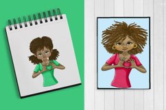 African American I heart you girls Product Image 4