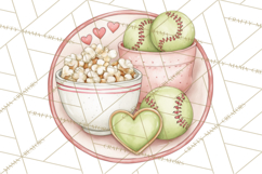 Whimsical Softball Mom Clipart PNG Game Day Mom Graphics Product Image 4