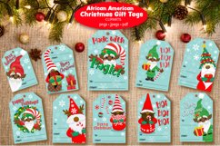 African American Christmas Gnomes Gift Tags Product Image 2