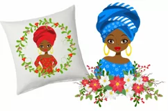 African American Girls Christmas Floral arrangements Product Image 3