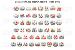 3D Christmas Ornaments Sublimation, Santa Christmas Ornament Product Image 2