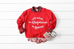 All I Want for Christmas Is Tacos svg funny christmas pod Product Image 1