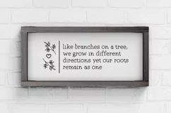 Like Branches on a Tree svg png Farmhouse wood sign design Product Image 1
