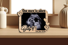 One More Baby Ultrasound Sonogram Magnet SVG Frame Laser Product Image 5