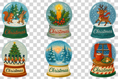 Christmas Vintage Stamps | Santa reindeer elf snowman bell Product Image 4