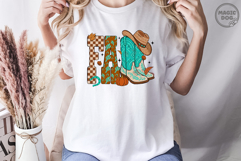 Cowboy Checkered Fall |Western Fall Cowboy Boots Hat Autumn Product Image 4