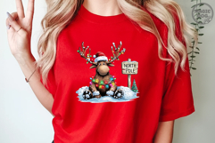 Christmas Moose|Cute North Pole Reindeer Winter Holiday PNG Product Image 4