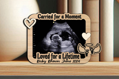 Memorial Ultrasound SVG Magnet Picture Frame Baby Sonogram Product Image 4