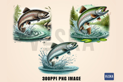 Trout Fish PNG Clipart Bundle Product Image 3